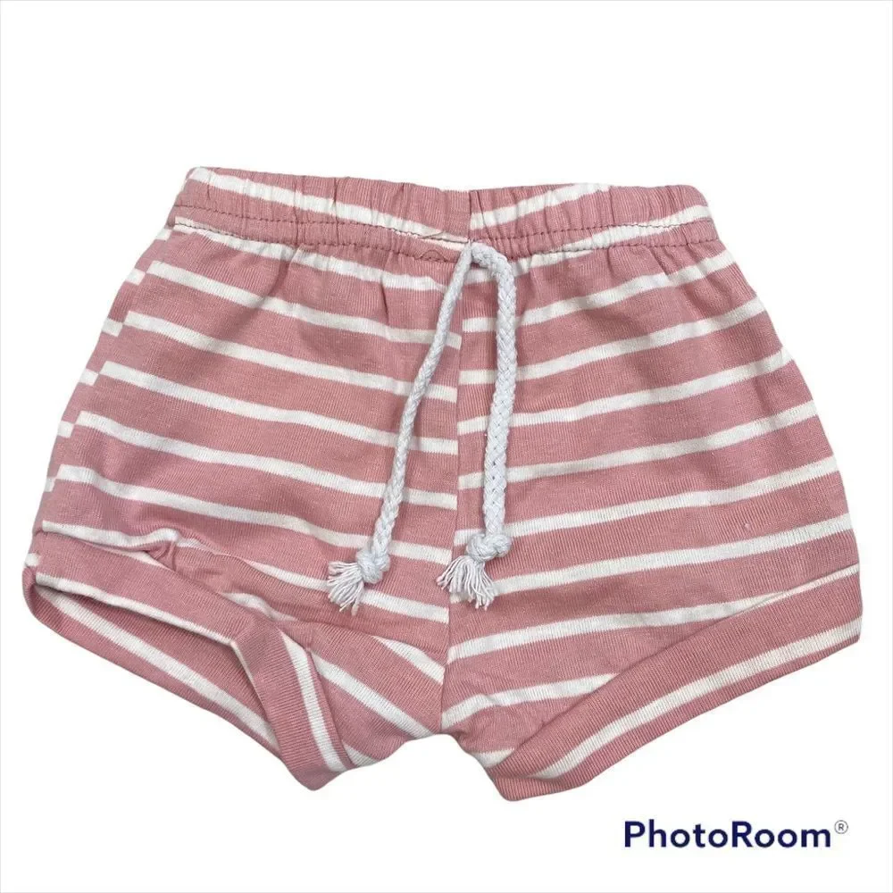 Little One Shop Girls Two Piece Shorts and‎ T-Shirt Matching Set 0-3 Months
